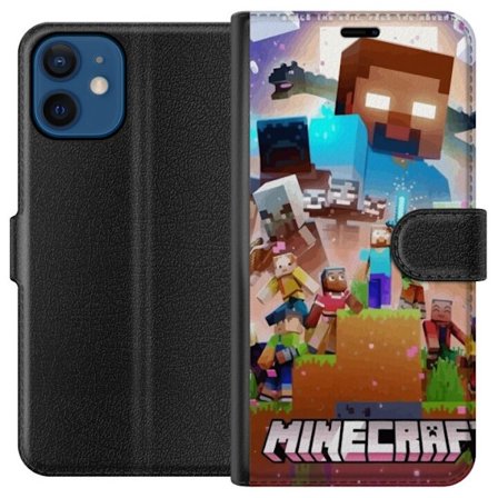 Kompatibel Tegnebogsetui til Apple Apple iPhone 12 mini Minecraft