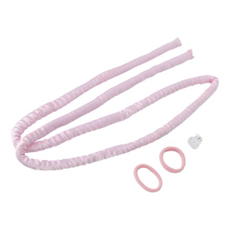 Vaaleanpunainen lämmötön kiharrussarja - DIY-kiharat nukkumiseen