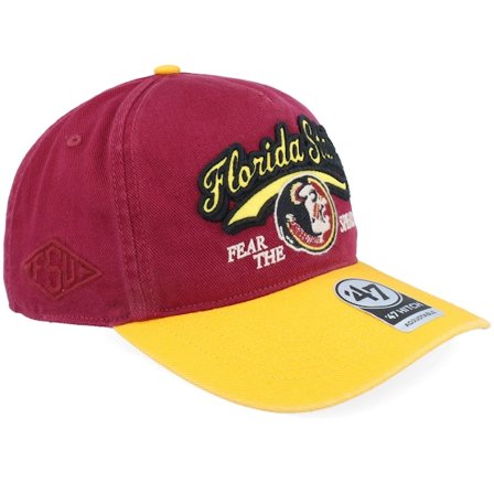 47 Brand - College Rood adjustable Cap - Florda State Seminoles Ncaa Charlton Tt 47 Hitch Cardinal/Yellow A-Frame Adjustable @ Hatstore