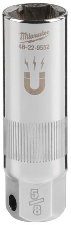 Milwaukee 4932480676 Tændrørshylse magnetisk, 3/8" 16 mm, Håndværktøj