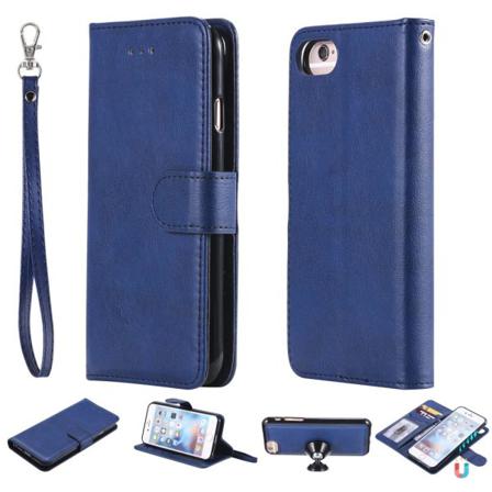 Iphone 6/7/8/se (2020/2022) - 2in1 Magnet/plånboksfodral - Mörk Darkblue Mörk Blå