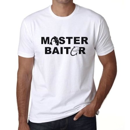 Fishing Bait Master T-shirt för män – Master Fishing Baiter – Vintage T-shirt