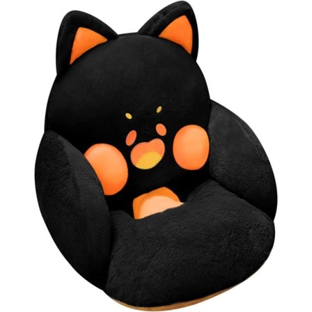 IC Tuolin Pehmuste Mukava Kawaii Lepopaikka Toimiston Lattia Istuintyyny Söpö Kissan Tyyny Pelikoneen Tuoli Koti Makuuhuoneen Sisustus Musta 60,96 x 