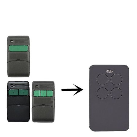 Kompatibel med Clemsa Mastercode Mv-1 (md-21)/mv-12 (md22)/mv-123 (md-23) fjernbetjening 433mhz garage kommando transmitter til at starte håndtaget 