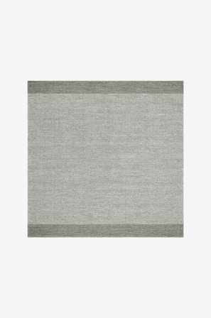 KM Home - Bomullsmatta Alva - Grön - Bomulls- & trasmattor - 240X240 - Från Homeroom