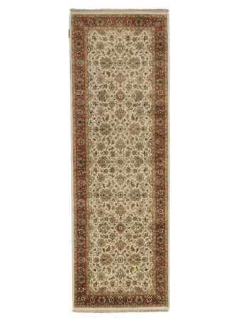 Tapis Sarough American 80X240 De Couloir Marron/Orange (Laine, Inde)