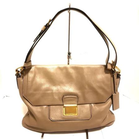 Miu Miu Pre-owned, Pre-owned Leather shoulder-bags Beige, Dames, Maat:ONE Size