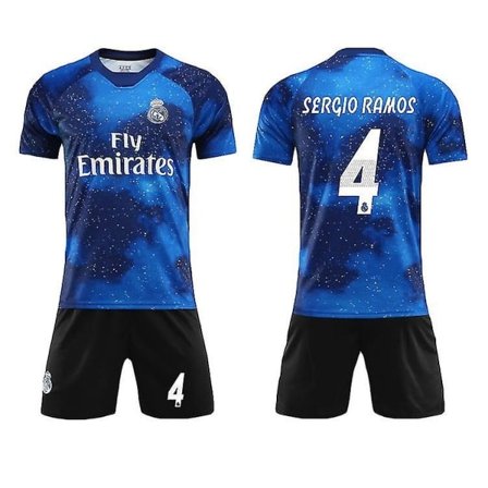 Sergio Ramos #4 Tröja Real Madrid UAE Fotbolls T-Shirt Set