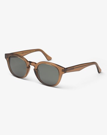 Sunglass 12 - Coffee Brown - Green - One Size