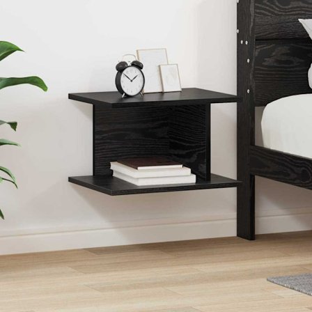 Sängbord Svart Ek 40 x 30 x 25 cm Konstruerat trä