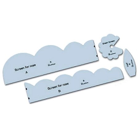 Akryl Stoff Roser Mal Nyhet Quilting Skjære Mal Linjal for Hjemmesøm