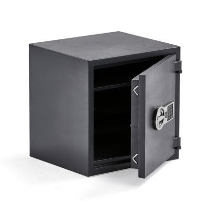 Feuer- und Einbruchsfester Tresor SILVER, Elektronikschloss, 460x440x440 mm
