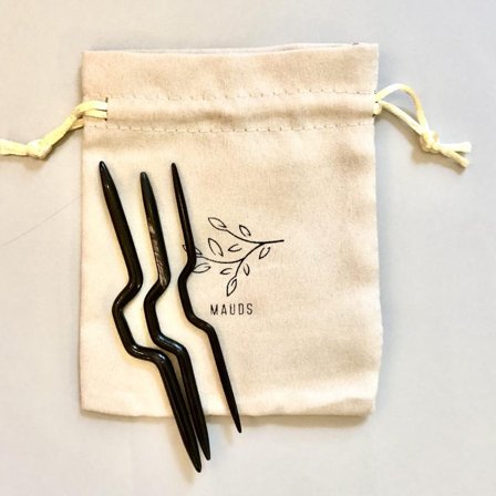 Mauds Flettepinner horn 3.0-7mm, 3stk