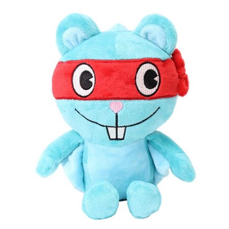 28cm Happy Tree Friends HTF Flippy Fliqpy -pehmolelu Anime-pehmolelu Lahja uusi
