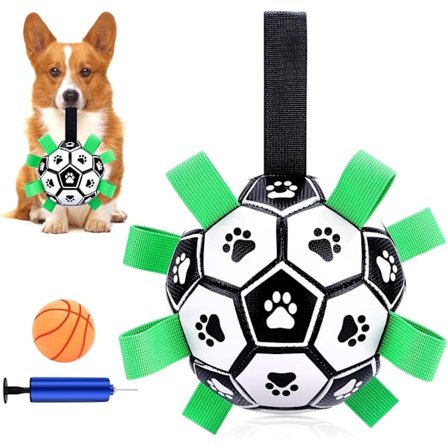 Hundleksak Boll, Hund Bollar Hund Fotboll Leksak med Flikar, Interaktiv Leksak / Hund Vattenleksak med
