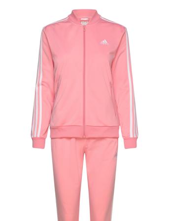 Essentials 3-Stripes Tracksuit Sport Sweatshirts & Hoodies Tracksuits - Sets Pink Adidas Sportswear