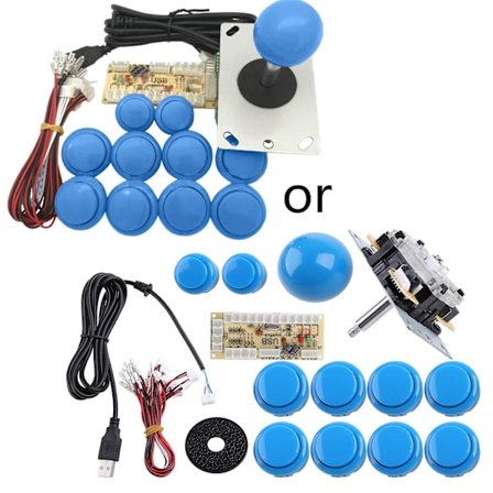 Zero Delay Arcade Diy Kit USB Encoder till PC Arcade Sanwa Joystick Tryckknappar