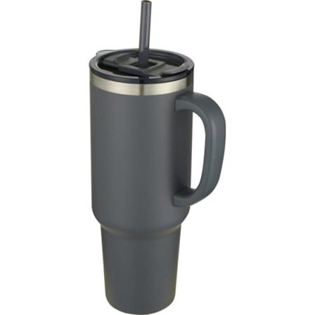 Sydney Vakuumisolerad 1200 ml Mugg Med Sugrör Storlek Grey