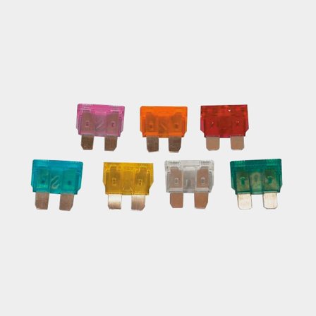 Fladsikringer, 20 A, gul, 10-pack