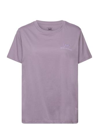 Small Logo Tee T-shirts & Tops Short-sleeved Lilla Lee Jeans*Betinget Tilbud