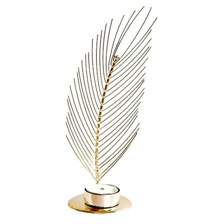 Gyllen Metall Smijern Lysestake Lysestake Europeisk Luksus Hjemmedekorasjon