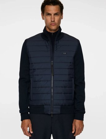 J. Lindeberg Bodie Knitted Hybrid Jacket - Navy - XXL