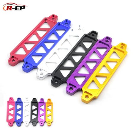 R-EP Batterihållare i aluminiumlegering för bilbatteri, universal, passar Honda Civic EK EG 2002-2005