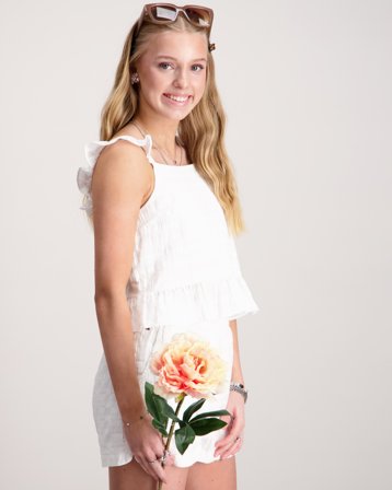 Tommy Hilfiger TEXTURED COTTON TOP SLVLS Weiß Tops/Blusen Mädchen - Kids Brand Store