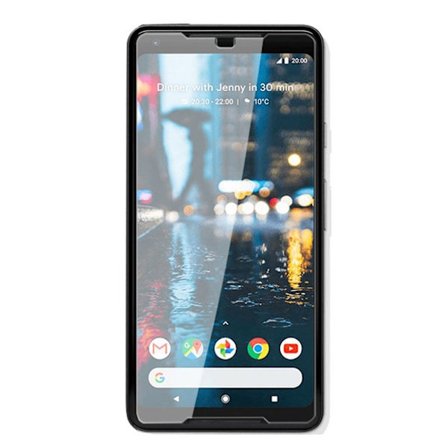 Google Pixel 2 XL beskyttelsesfilm i hærdet glas med afrundede hjørner