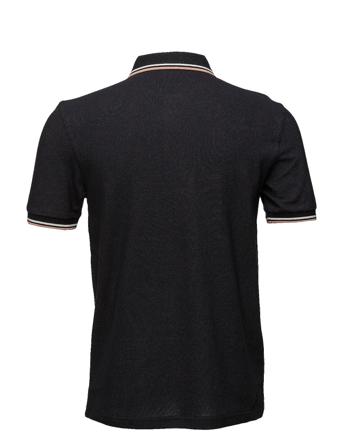 Twin Tipped Fp Shirt Polos Short-sleeved Svart Fred Perry