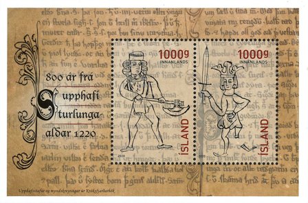 Island 2020 - Sturlungs 800 års jubilæum - Postfrisk miniark