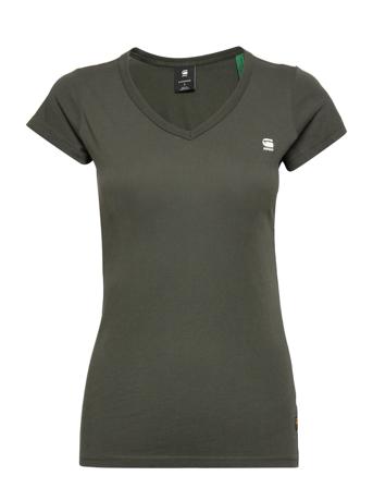 Eyben Stripe Slim V T Wmn S\S T-shirts & Tops Short-sleeved Grön G-Star RAW