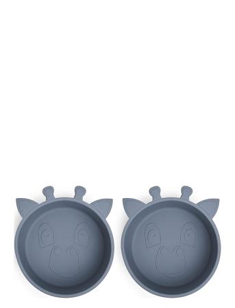 Alex Silic Deep Plate 2-Pack Giraf Nuuroo Blue
