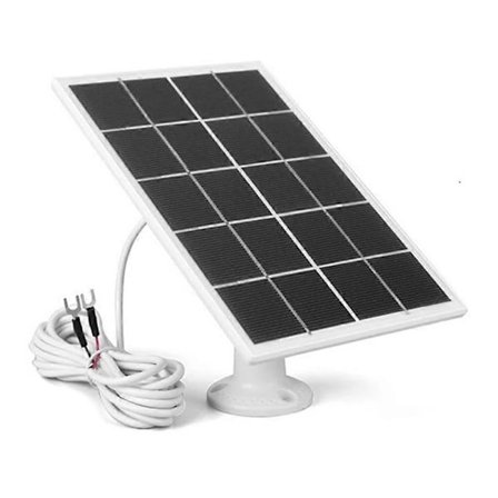 3W Solpanel til Ring Video Doorbell 4/3/3 Plus/2 Overvågnings Smart Dørklokke Oplader - Sort Multicolor Hvid