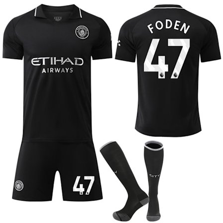 Manchester City udebanetrøje til børn og voksne, sæson 2025-2026, med sokker
