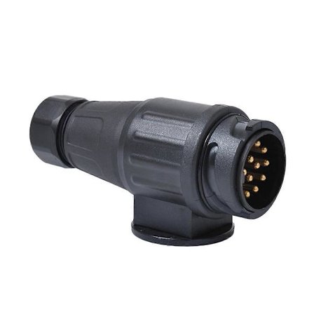 12V 13-pins Tilhengerpluggadapter Plast 13-polet Elektrisk Tilhengerkobling Ledningsadapter