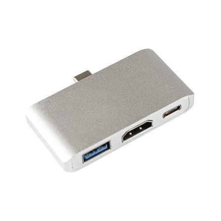 Mångsidig USB-C Hub: 4K HDMI, USB 3.0 & Snabb Laddning