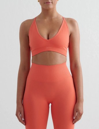aim ́n Shape Seamless Cross Back Bra - Orange - M
