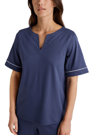 Calida Favourites Magic T-shirt 14956 Linnen Dam Blå S