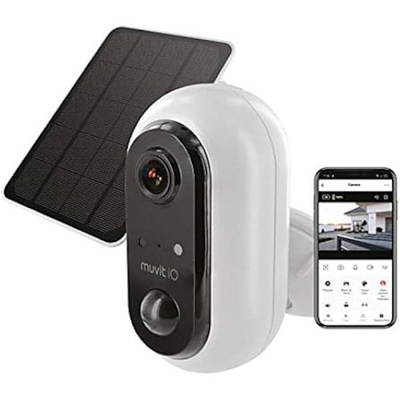 Kamera - MUVIT - iO - WiFi Full HD 1080P - Liiketunnistin - Aurinkoenergia 3W
