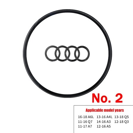 Bil Styling Rat Center Logo Covers Trim Til AUDI A6L Q7 Q3 Q5 A7 A5 A3 A4L A8L A8 Q5L Q8 A7L Q6 E-TRON SQ5 Tilbehør