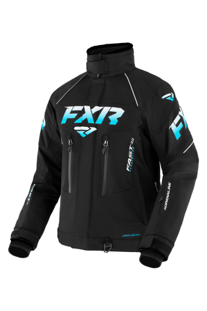 FXR Adrenaline Snow Jacka Dam Svart/himmelsblå toning 4