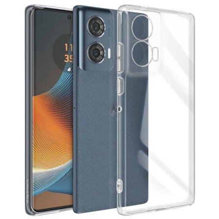 Pehmeä silikonikuori - Mayaxess - Motorola Edge 50 Fusion - Läpinäkyvä - Kohotetut reunat - Kevyt muotoilu