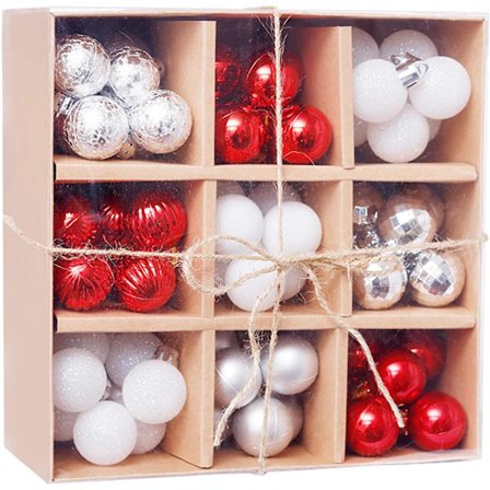 99 stycken julgranskulor, julgransdekorationer, julgranskulor