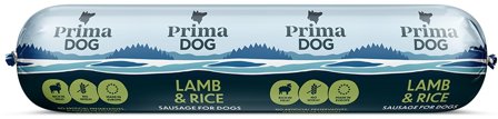 PrimaDog Lamb & Rice -koiranmakkara 800 g