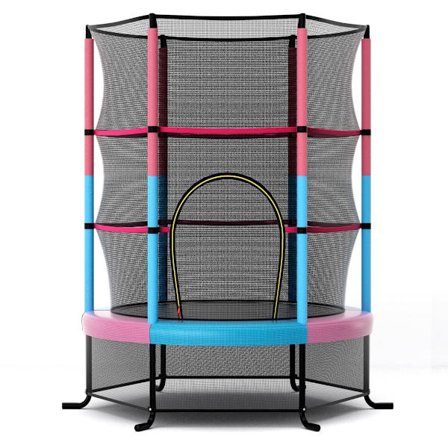 Barntrampolin med säkerhetsnät, 165 cm, 200 kg kapacitet
