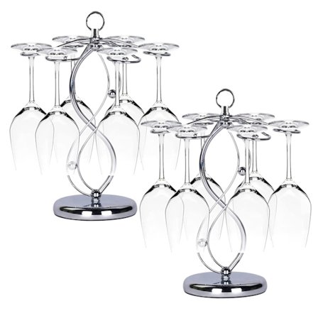 Vinställ för bordsskiva, förvaring av 6 vinglas