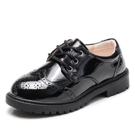 Pojkar Slip On Flats Rund Toe Klänning Skor