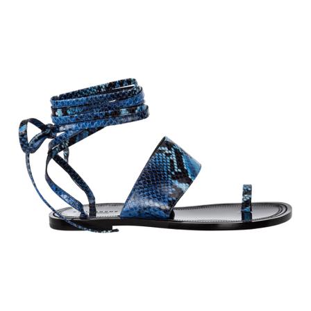 Philosophy di Lorenzo Serafini, women's leather sandals Blauw, Dames, Maat:39 EU