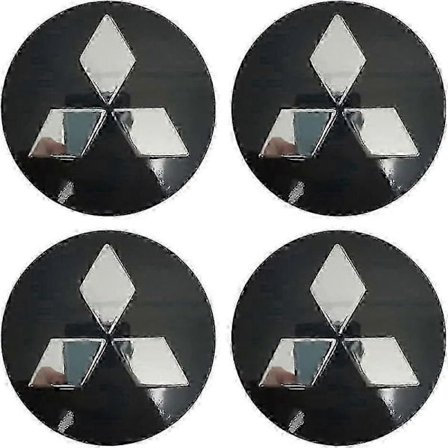 4-pack Passar Mitsubishi Hjulcentrum Navkapslar, 60 mm/2,35 tum Hjulnav Logo Kapslar Centrumkåpa Emblem med 2025